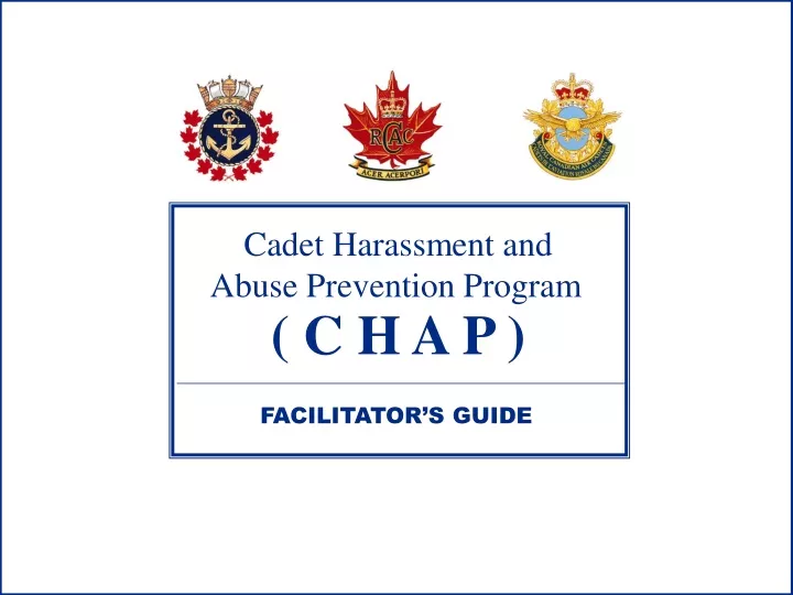 cadet harassment and abuse prevention program