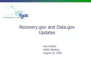 Recovery and Data Updates