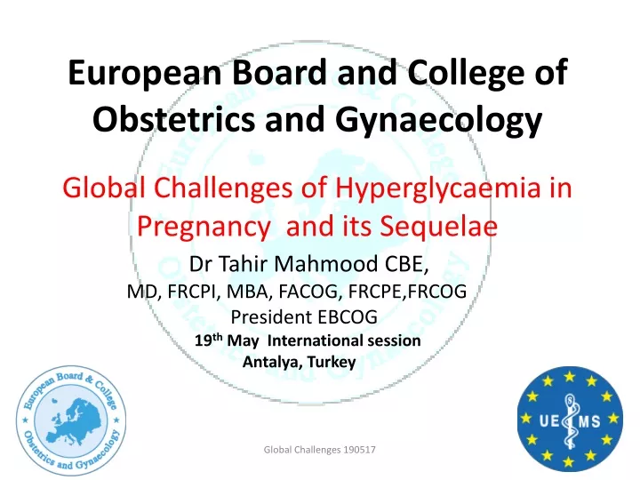 european board and college of obstetrics and gynaecology