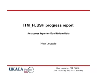 ITM_FLUSH progress report An access layer for Equilibrium Data