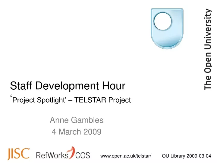 staff development hour project spotlight telstar project