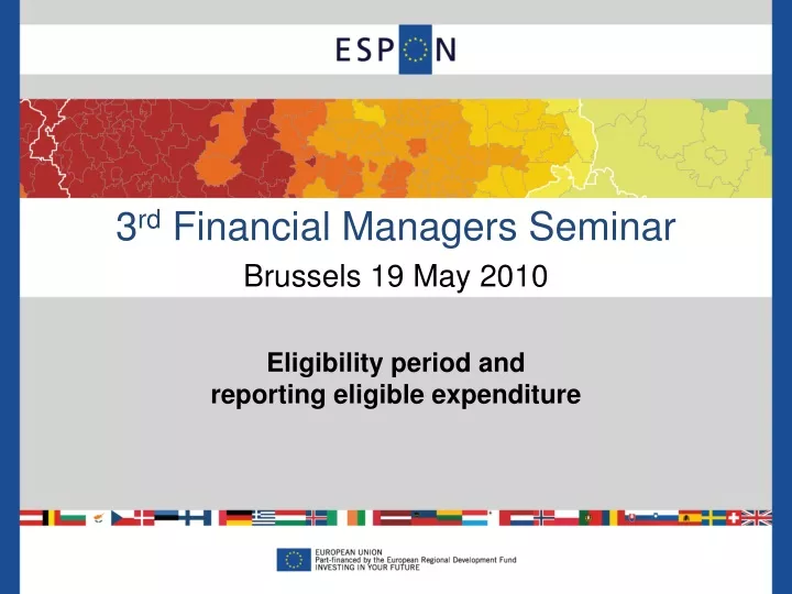 3 rd financial managers seminar brussels