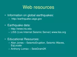 Web resources