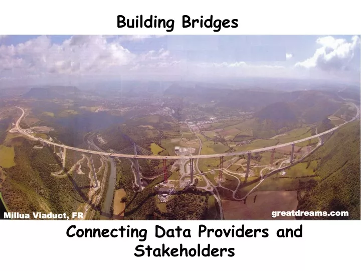 connecting data providers and stakeholders