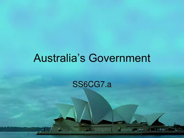 australia s government