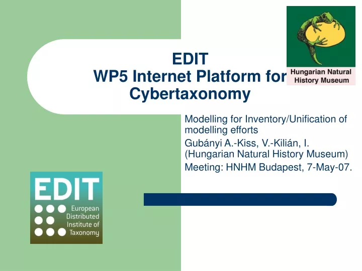 edit wp5 internet platform for cybertaxonomy