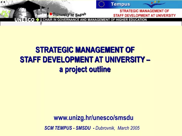strategic management of staff development