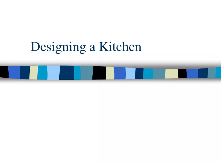 designing a kitchen