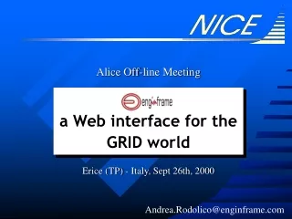 a Web interface for the GRID world