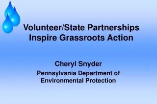 Volunteer/State Partnerships Inspire Grassroots Action