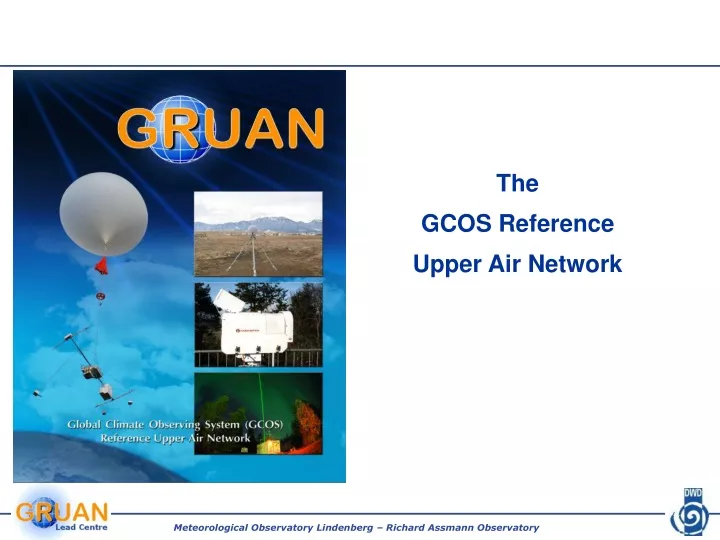 the gcos reference upper air network