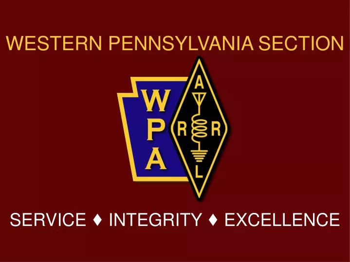 western pennsylvania section service integrity