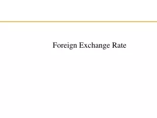 Foreign Exchange Rate