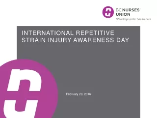 International repetitive strain injury awareness day