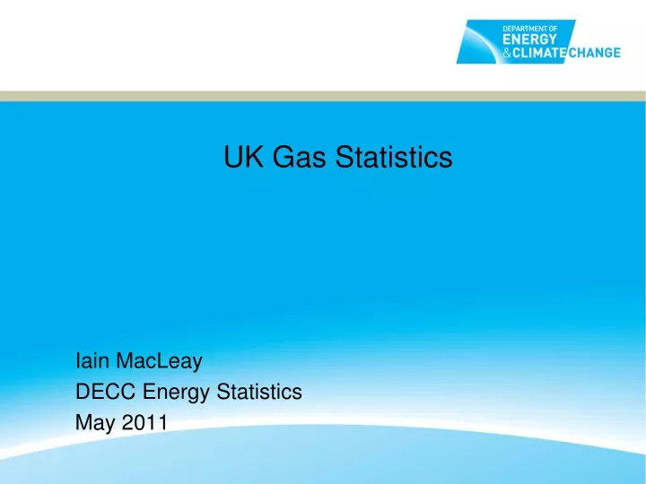 uk gas statistics