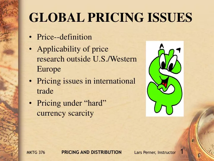 global pricing issues