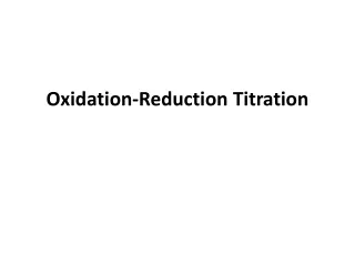 Oxidation-Reduction Titration