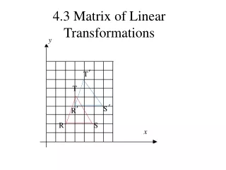 4.3 Matrix of Linear Transformations