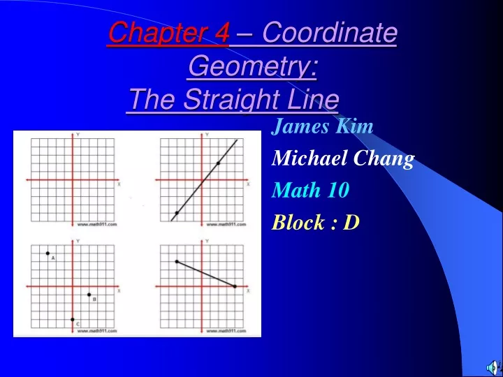 chapter 4 coordinate geometry the straight line