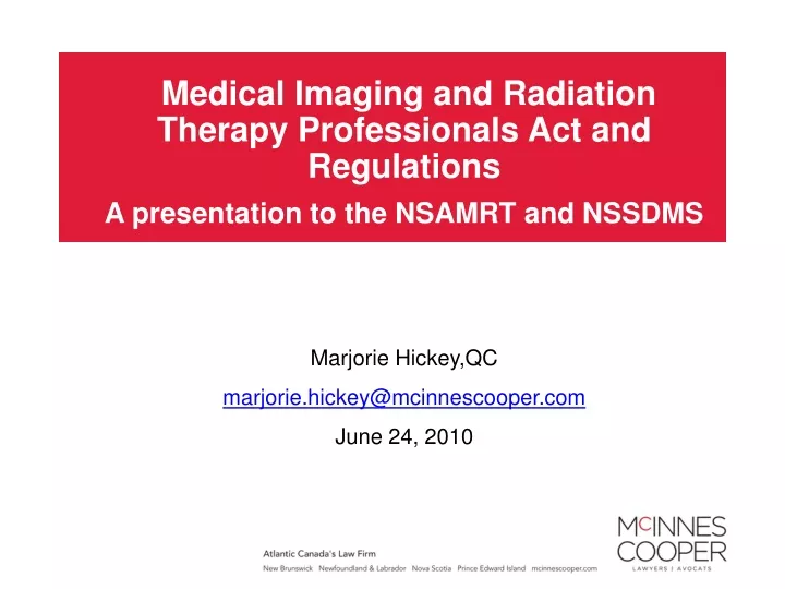 medical imaging and radiation therapy
