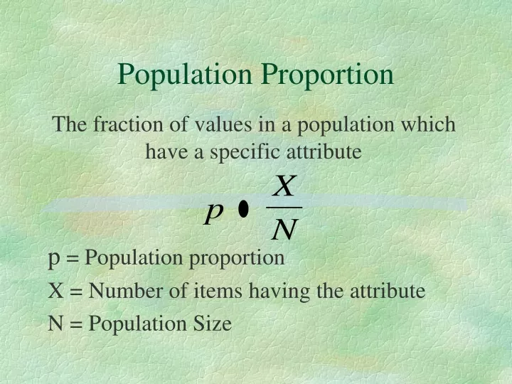 population proportion
