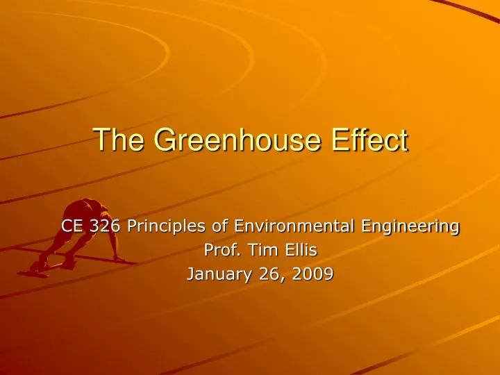 the greenhouse effect