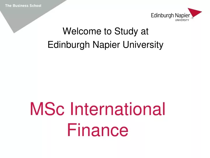 msc international finance