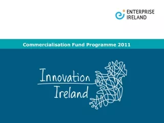 Commercialisation Fund Programme 2011