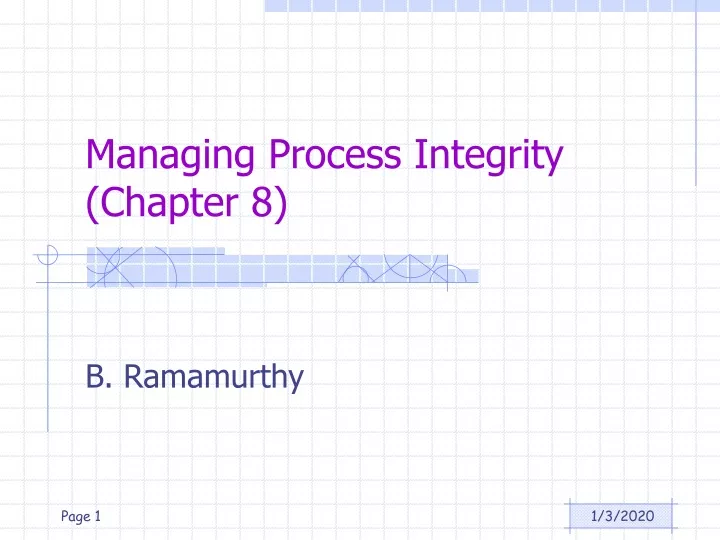 managing process integrity chapter 8