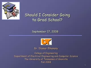 Should I Consider Going  to Grad School?
