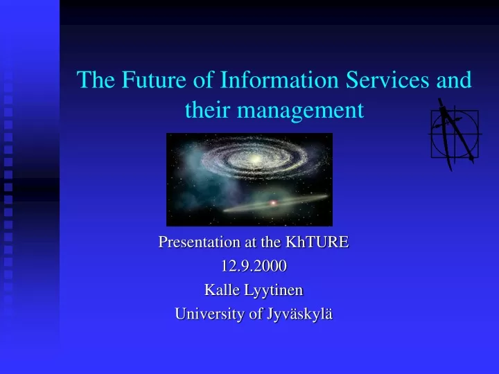 the future of information services and their management