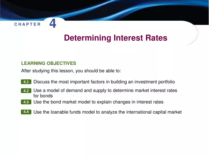 determining interest rates