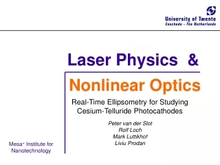 Laser Physics  &amp;