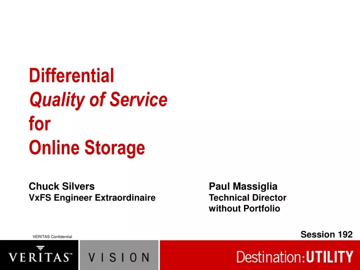 differential quality of service for online storage