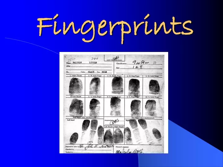 fingerprints