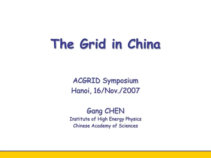 the grid in china