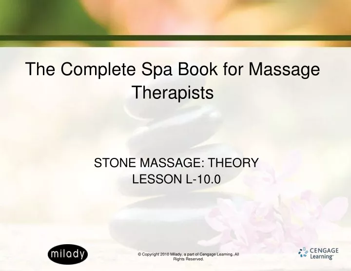 the complete spa book for massage therapists