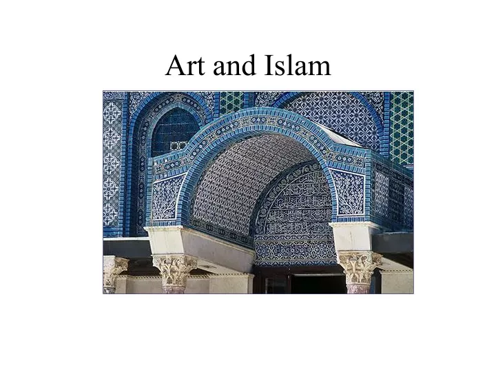 art and islam