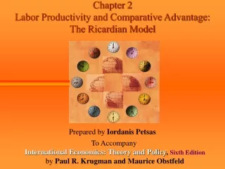 Chapter 2 Labor Productivity and Comparative Advantage:  The Ricardian Model