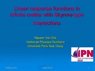 Linear response functions in infinite matter with Skyrme-type interactions