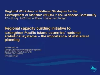 Regional capacity building initiative to