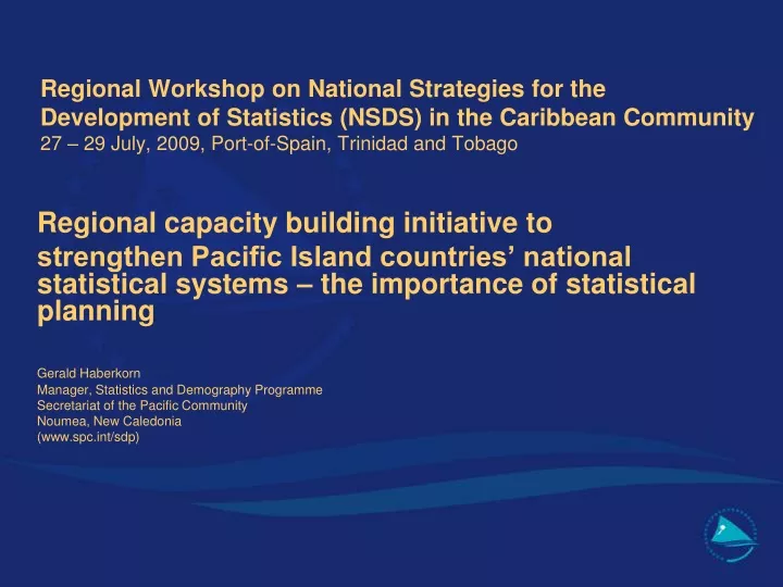 regional workshop on national strategies