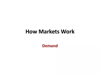 How Markets Work