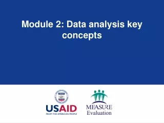 Module 2: Data analysis key concepts