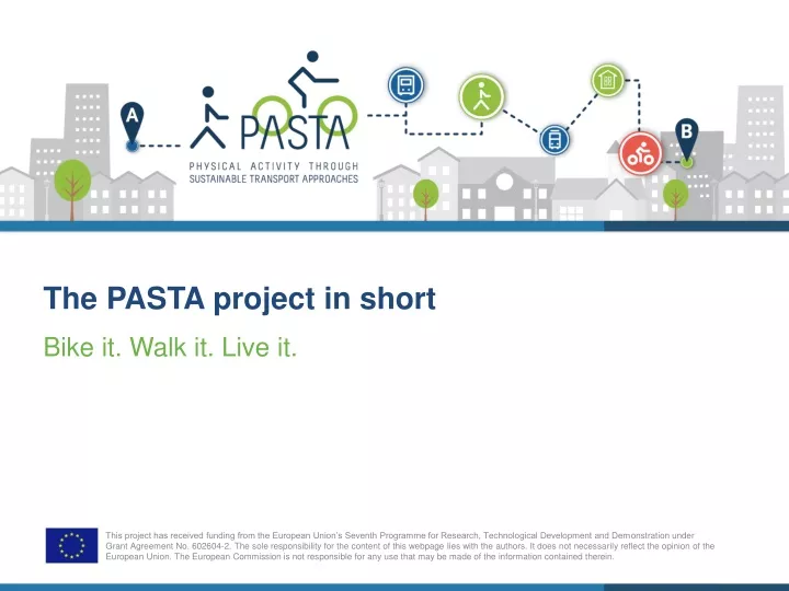 the pasta project in short