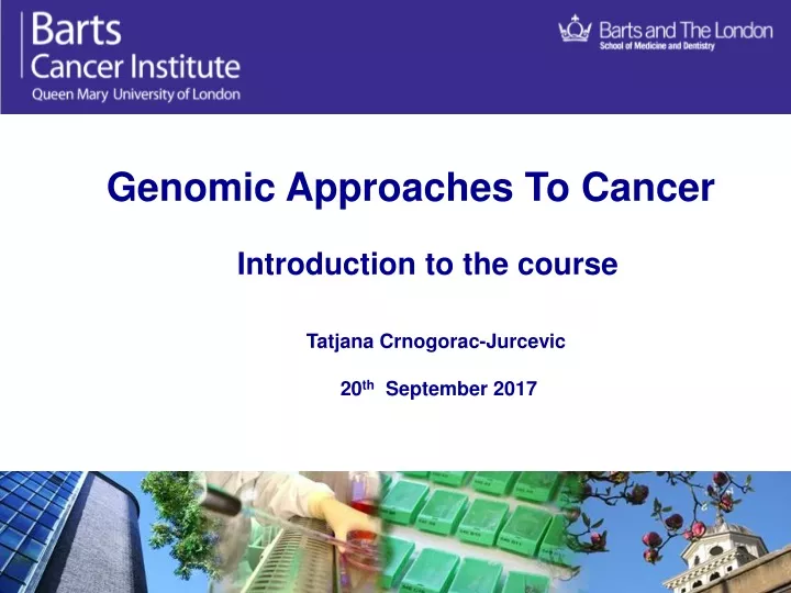 genomic approaches to cancer