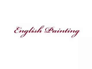 English Painting