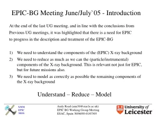 At the end of the last UG meeting, and in line with the conclusions from