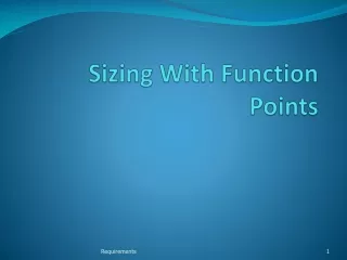 Sizing With Function Points