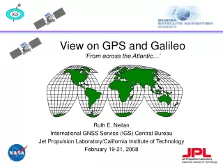 View on GPS and Galileo ‘From across the Atlantic…’